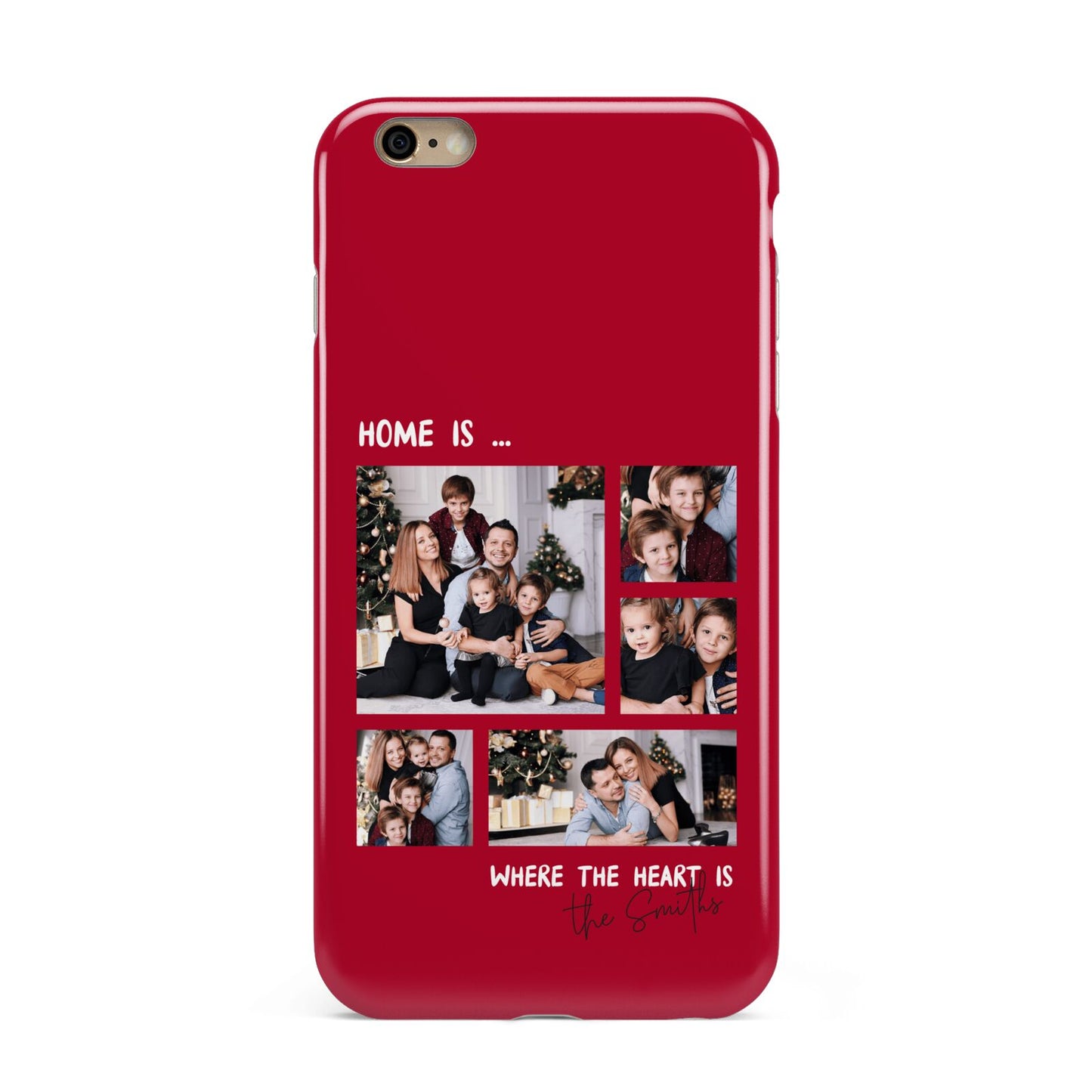 Christmas Family Photo Personalised Apple iPhone 6 Plus 3D Tough Case