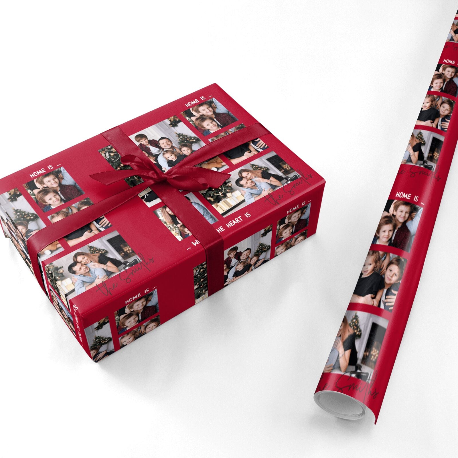 Christmas Family Photo Personalised Personalised Wrapping Paper