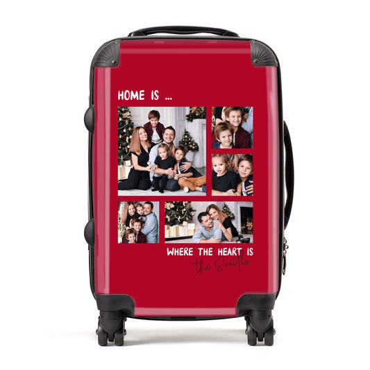 Christmas Family Photo Personalised Suitcase
