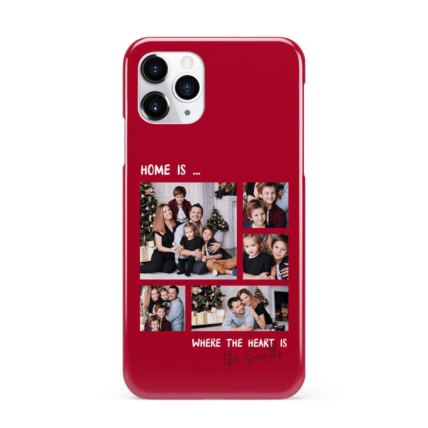 Christmas Family Photo Personalised iPhone 11 Pro 3D Snap Case