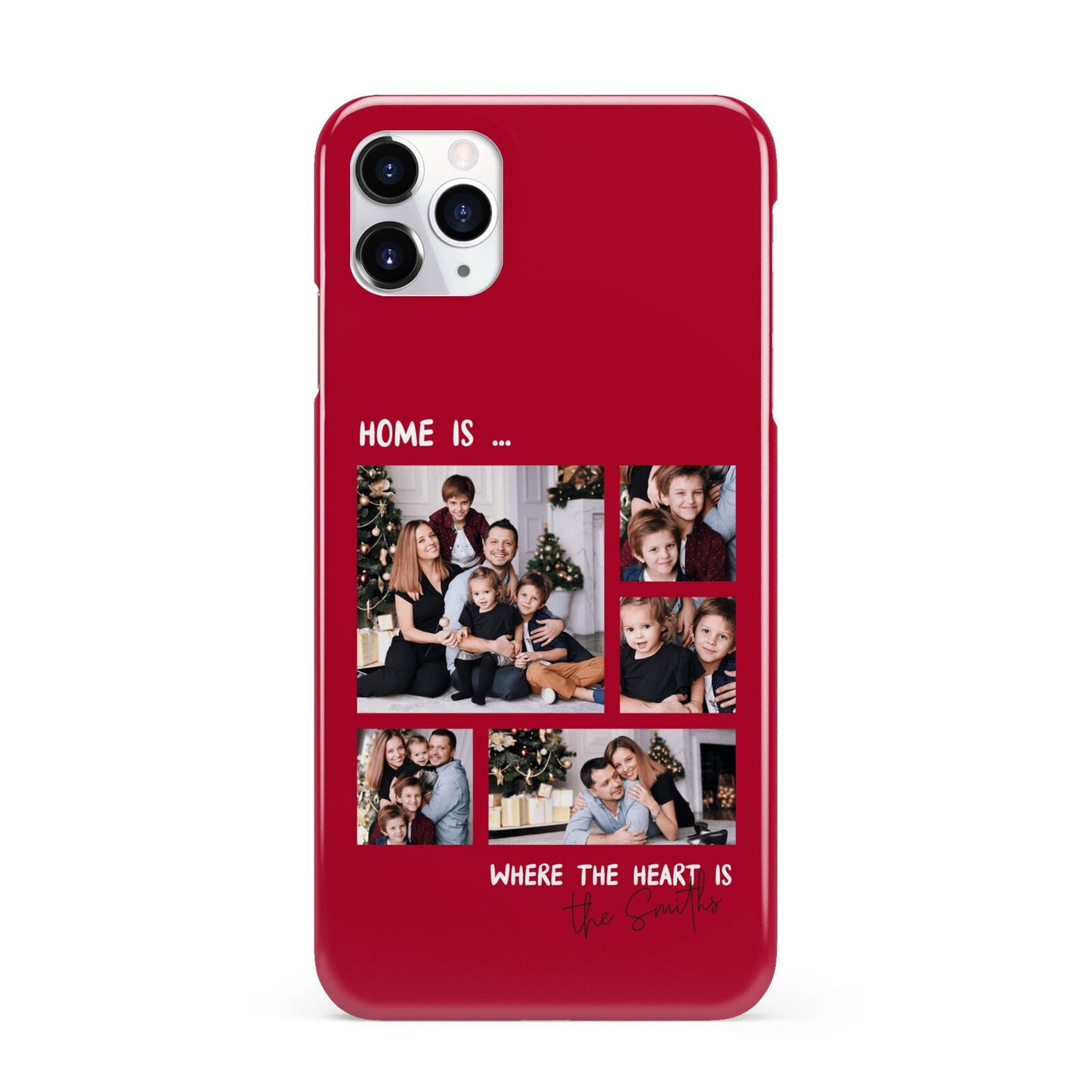 Christmas Family Photo Personalised iPhone 11 Pro Max 3D Snap Case