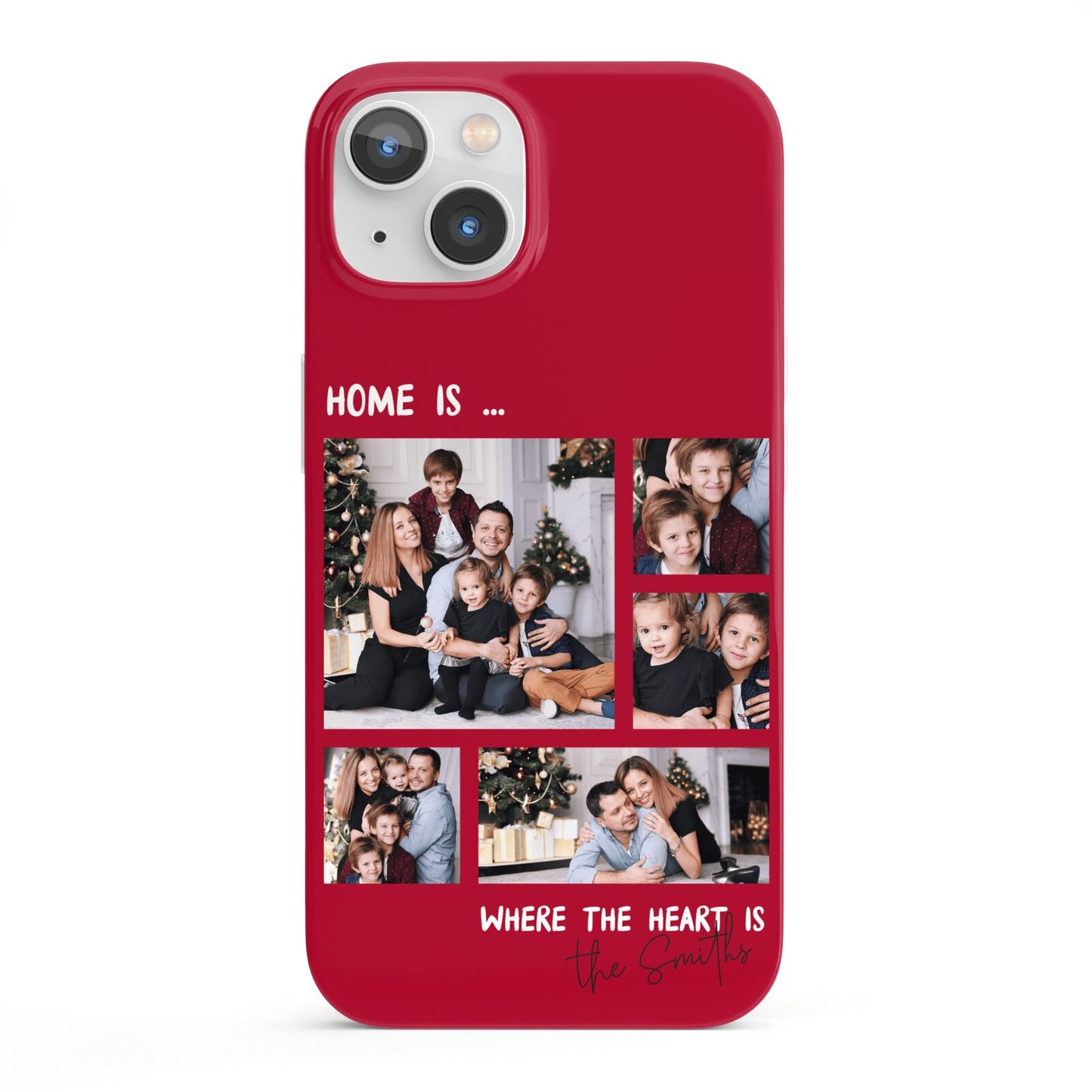 Christmas Family Photo Personalised iPhone 13 Full Wrap 3D Snap Case