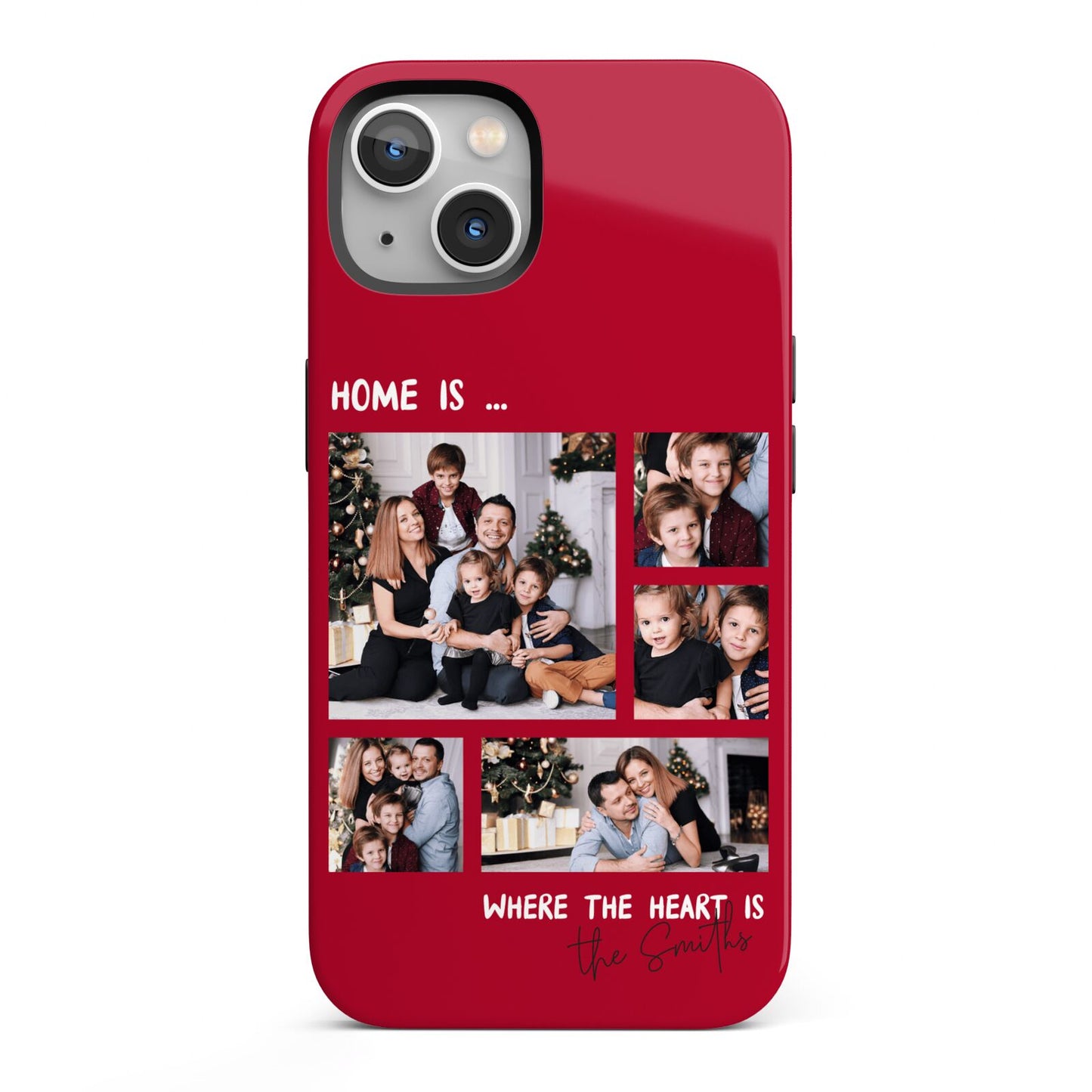 Christmas Family Photo Personalised iPhone 13 Full Wrap 3D Tough Case