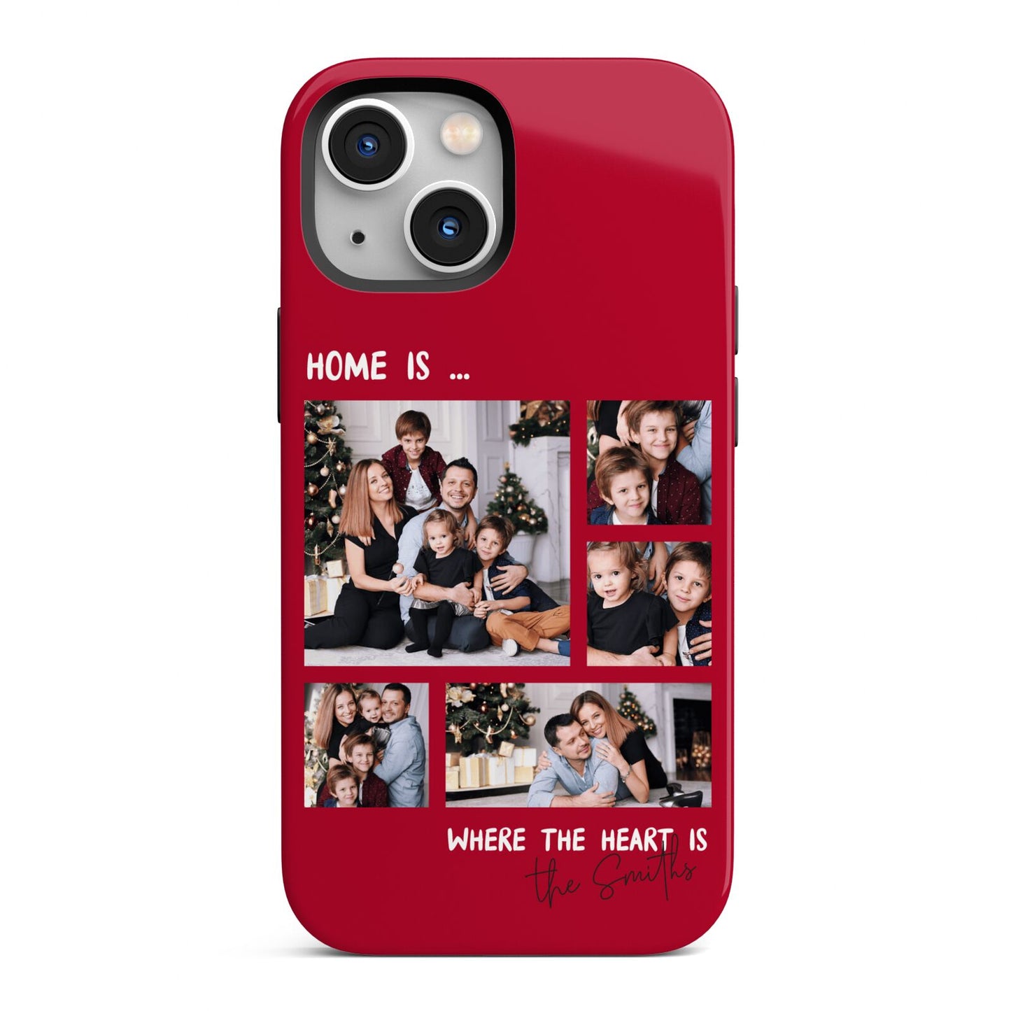 Christmas Family Photo Personalised iPhone 13 Mini Full Wrap 3D Tough Case