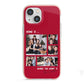 Christmas Family Photo Personalised iPhone 13 Mini TPU Impact Case with Pink Edges