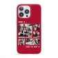Christmas Family Photo Personalised iPhone 13 Pro Clear Bumper Case