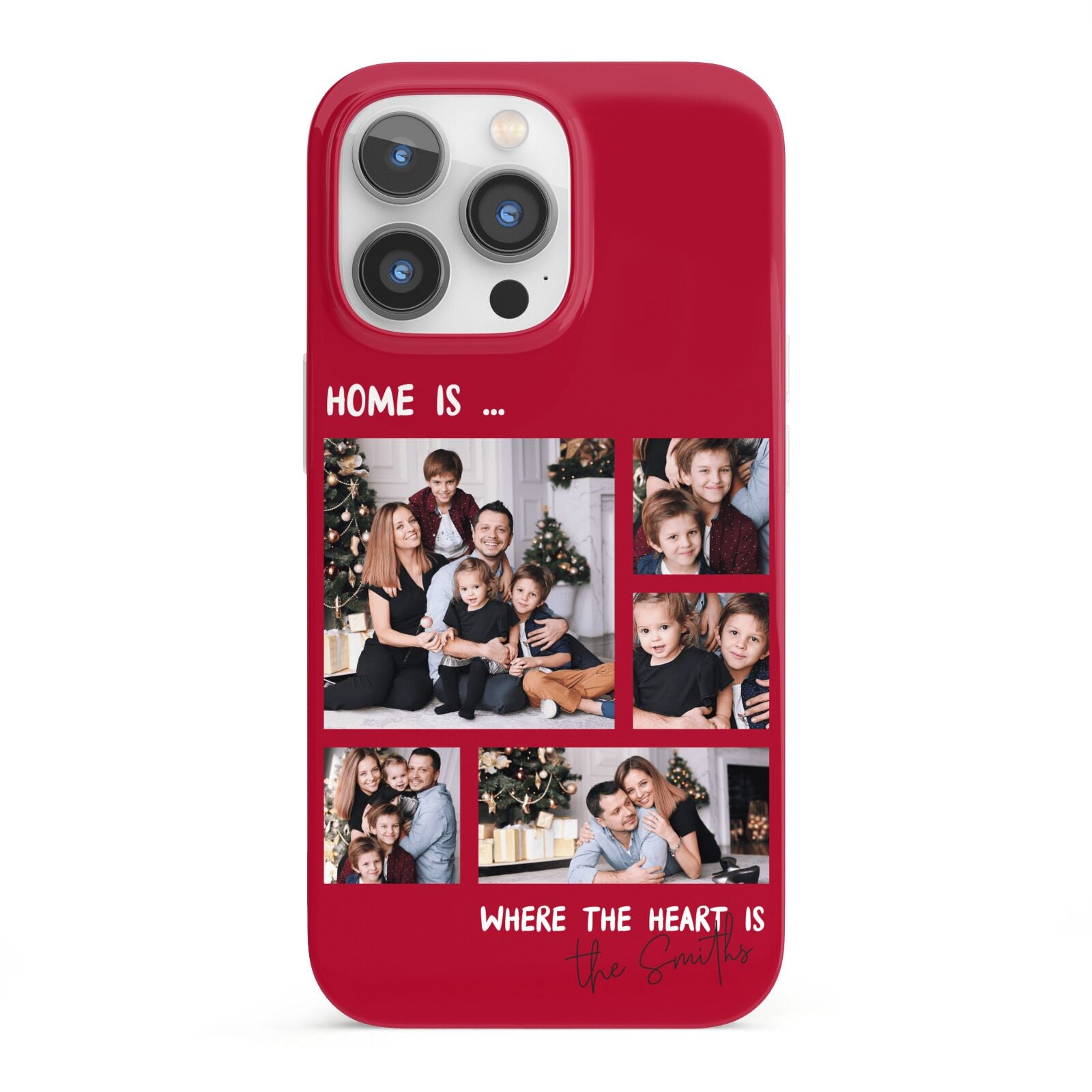 Christmas Family Photo Personalised iPhone 13 Pro Full Wrap 3D Snap Case