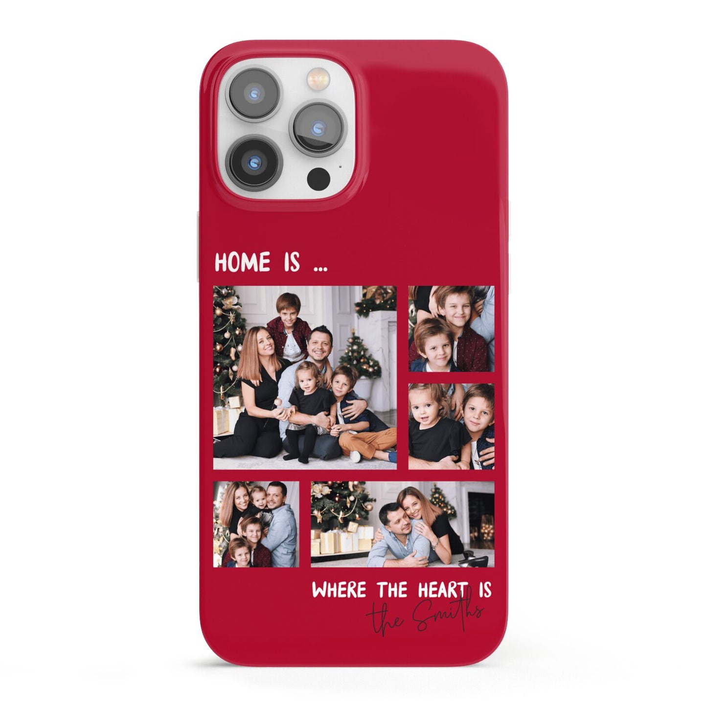 Christmas Family Photo Personalised iPhone 13 Pro Max Full Wrap 3D Snap Case