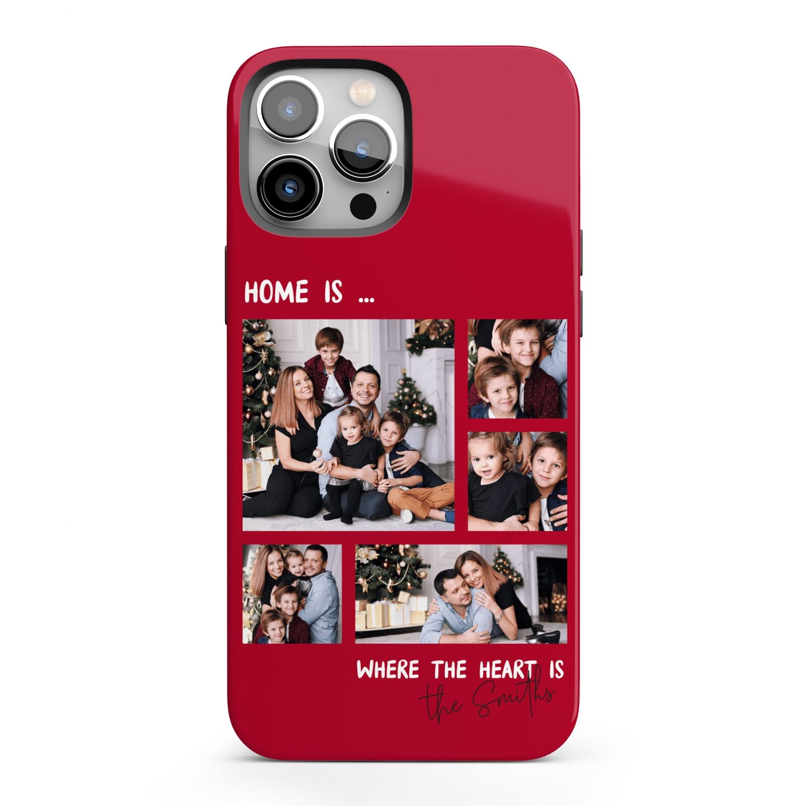 Christmas Family Photo Personalised iPhone 13 Pro Max Full Wrap 3D Tough Case