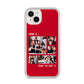 Christmas Family Photo Personalised iPhone 14 Plus Clear Tough Case Starlight