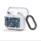 Christmas Floral AirPods Clear Case 3rd Gen Side Image