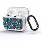 Christmas Floral AirPods Pro Clear Case Side Image