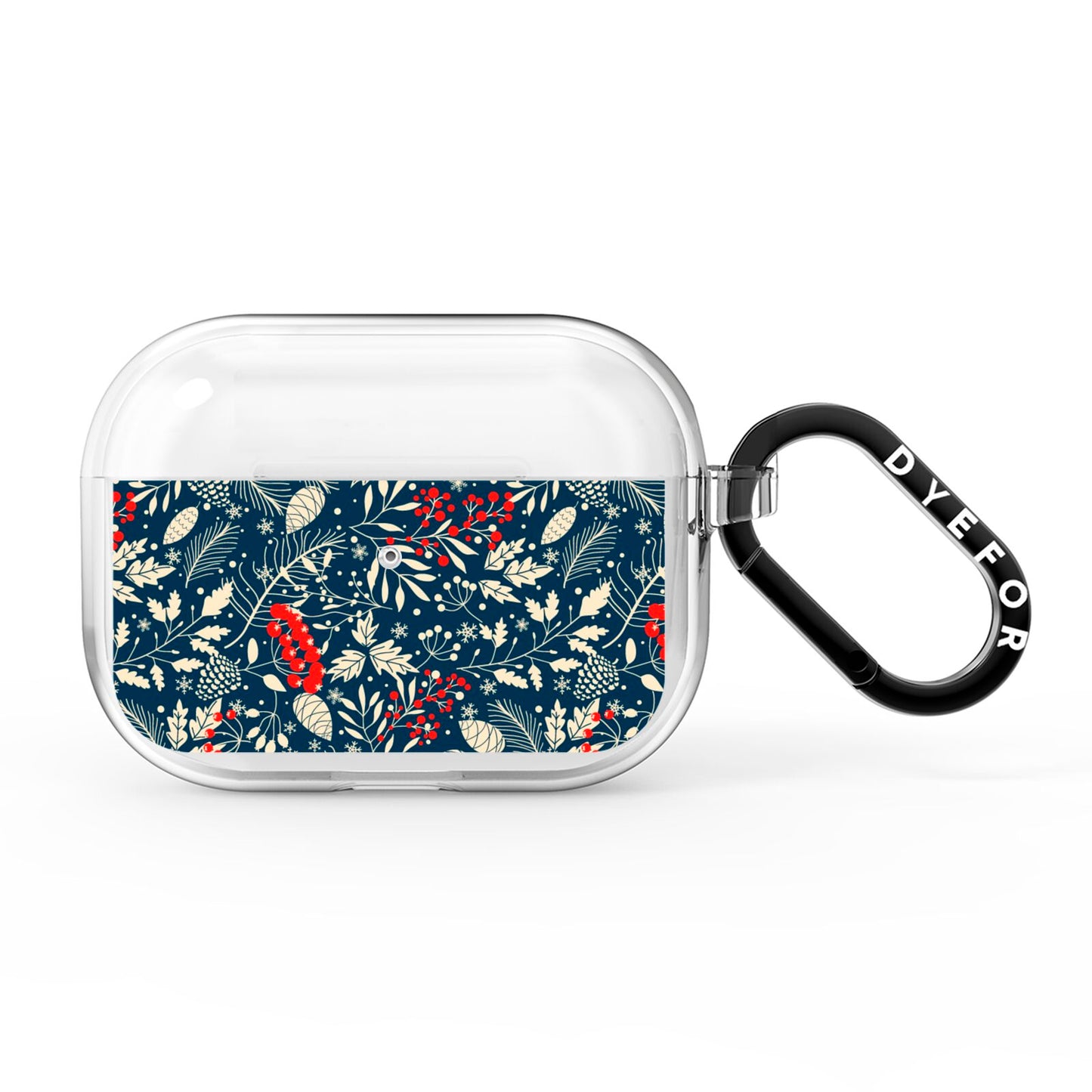 Christmas Floral AirPods Pro Clear Case