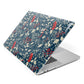 Christmas Floral Apple MacBook Case Side View