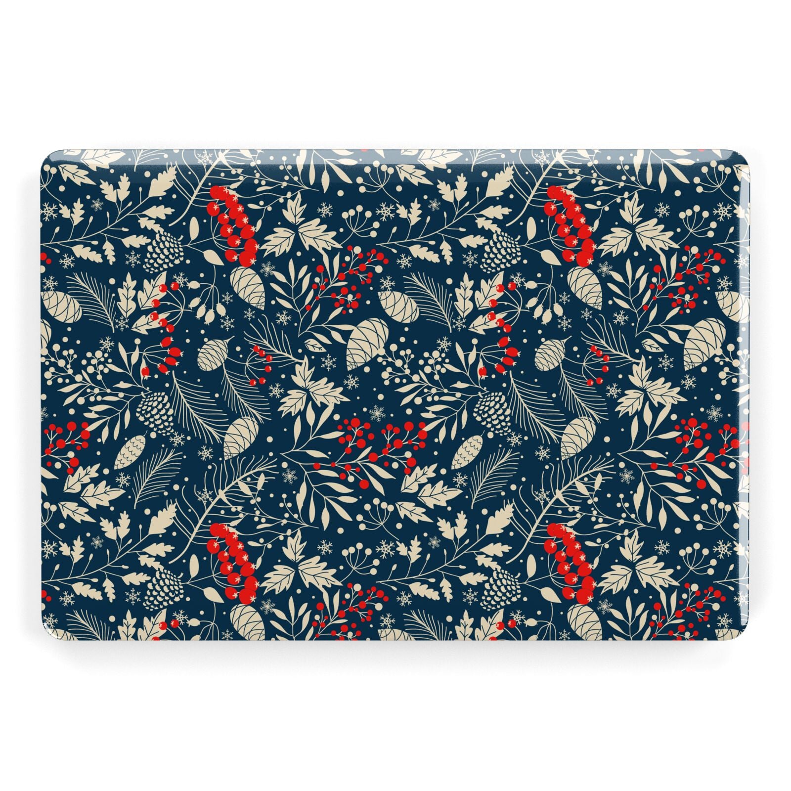 Christmas Floral Apple MacBook Case