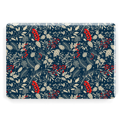 Christmas Floral Apple MacBook Case