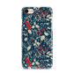 Christmas Floral Apple iPhone 7 8 3D Snap Case