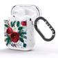 Christmas Floral Pattern AirPods Glitter Case Side Image