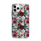 Christmas Floral Pattern Apple iPhone 11 Pro in Silver with Bumper Case