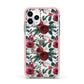 Christmas Floral Pattern Apple iPhone 11 Pro in Silver with Pink Impact Case