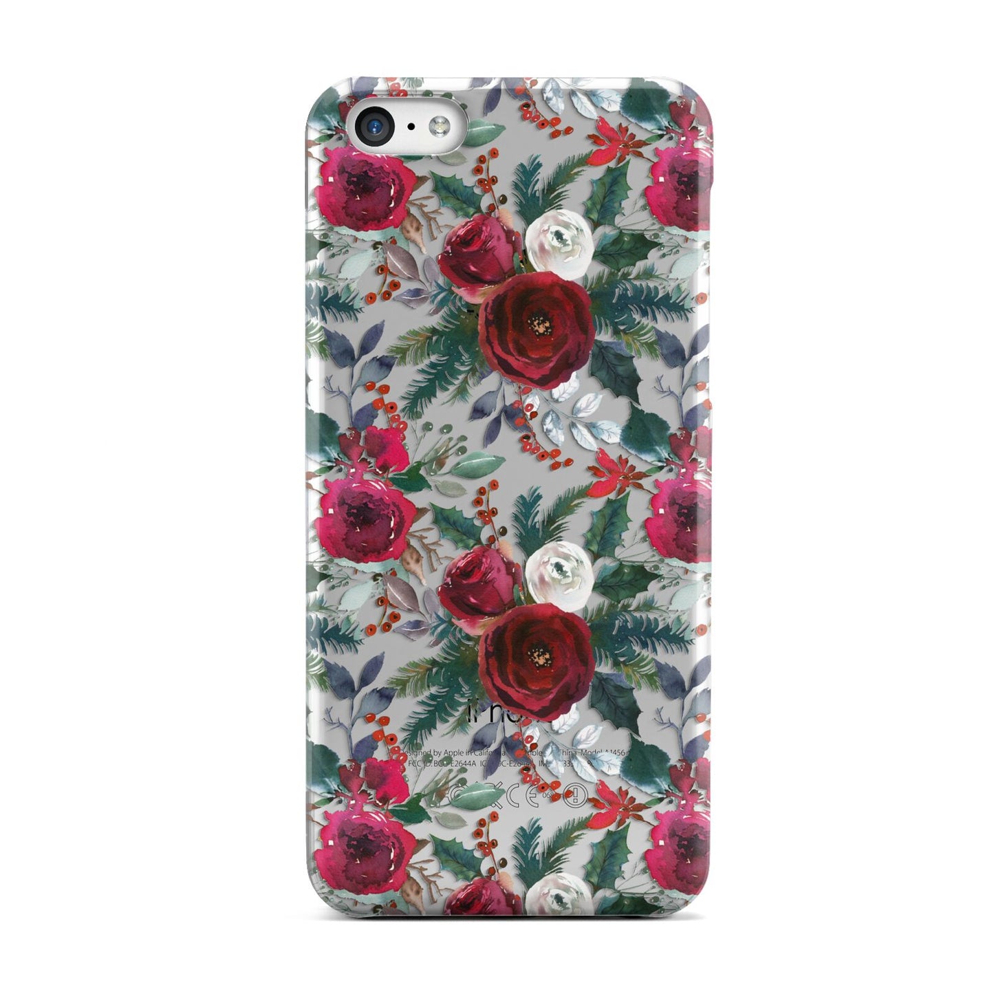 Christmas Floral Pattern Apple iPhone 5c Case