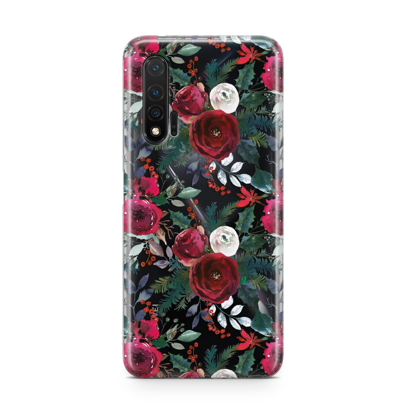 Christmas Floral Pattern Huawei Nova 6 Phone Case