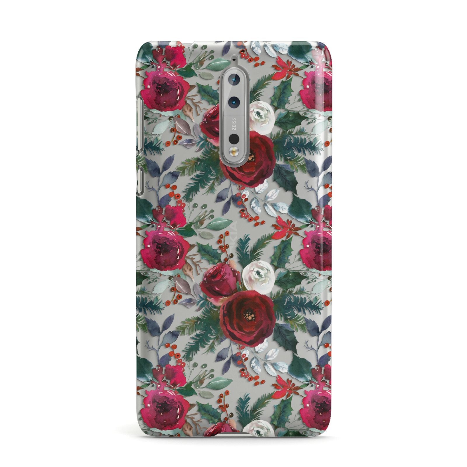 Christmas Floral Pattern Nokia Case