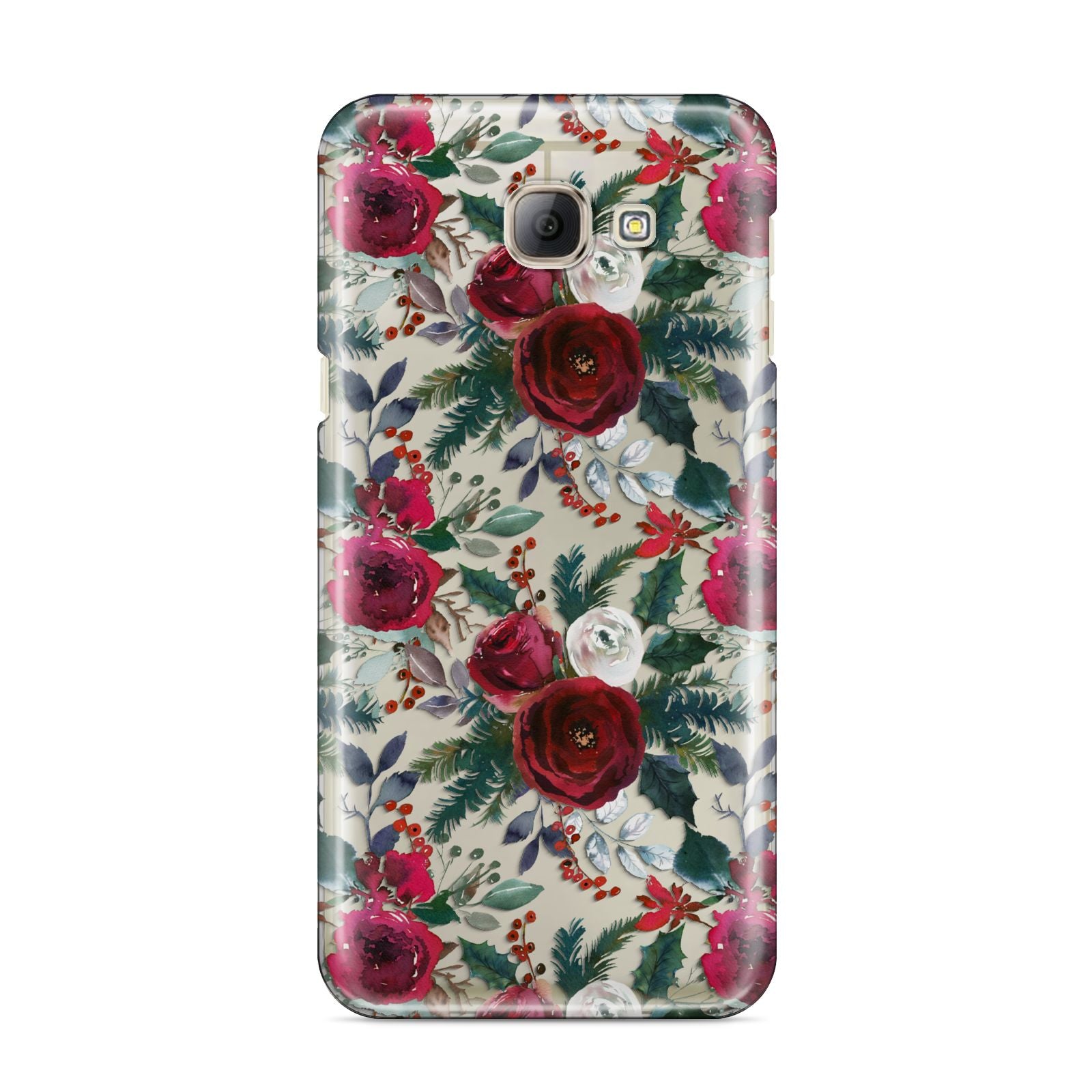 Christmas Floral Pattern Samsung Galaxy A8 2016 Case