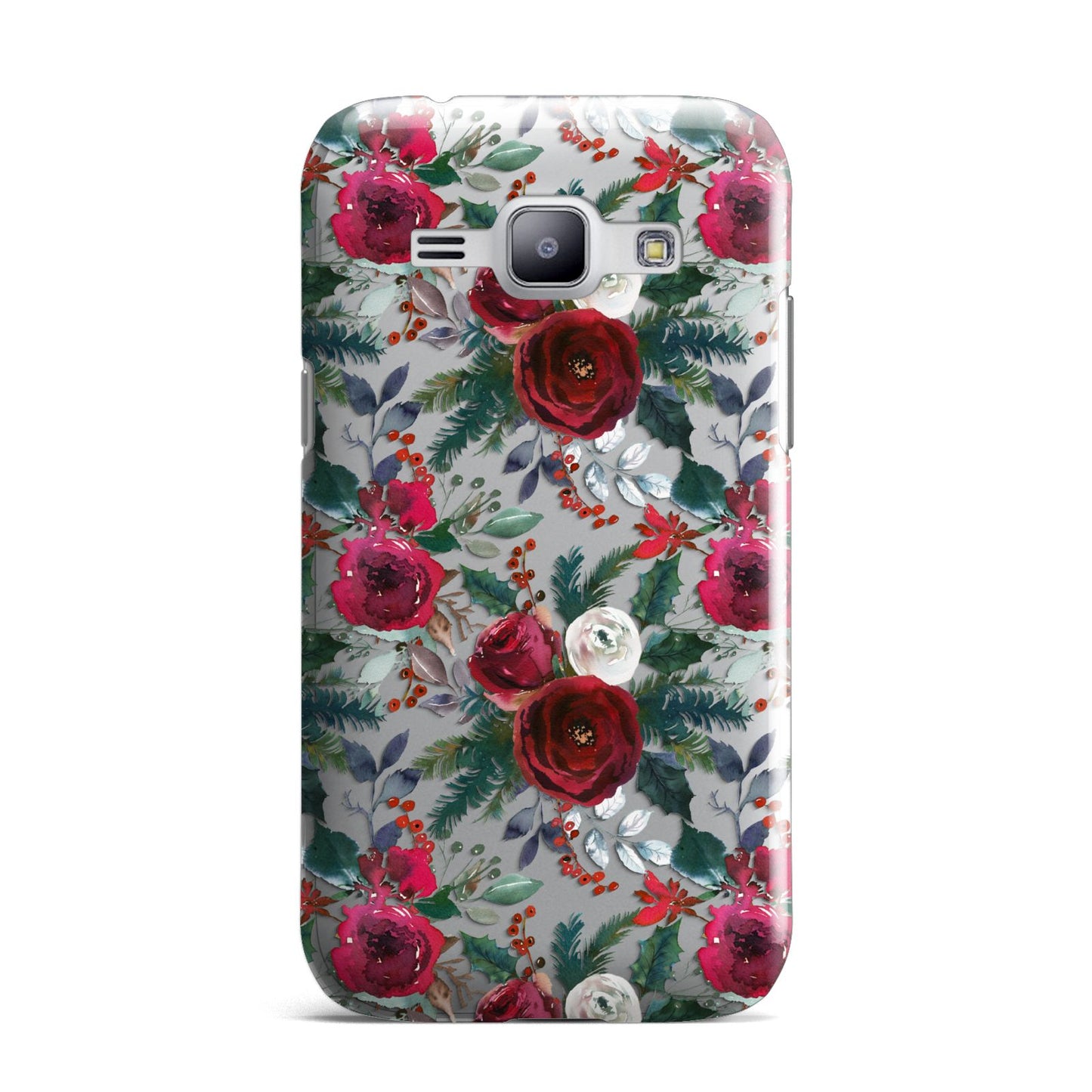 Christmas Floral Pattern Samsung Galaxy J1 2015 Case