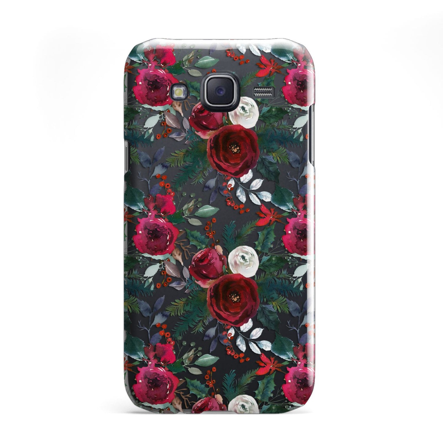 Christmas Floral Pattern Samsung Galaxy J5 Case