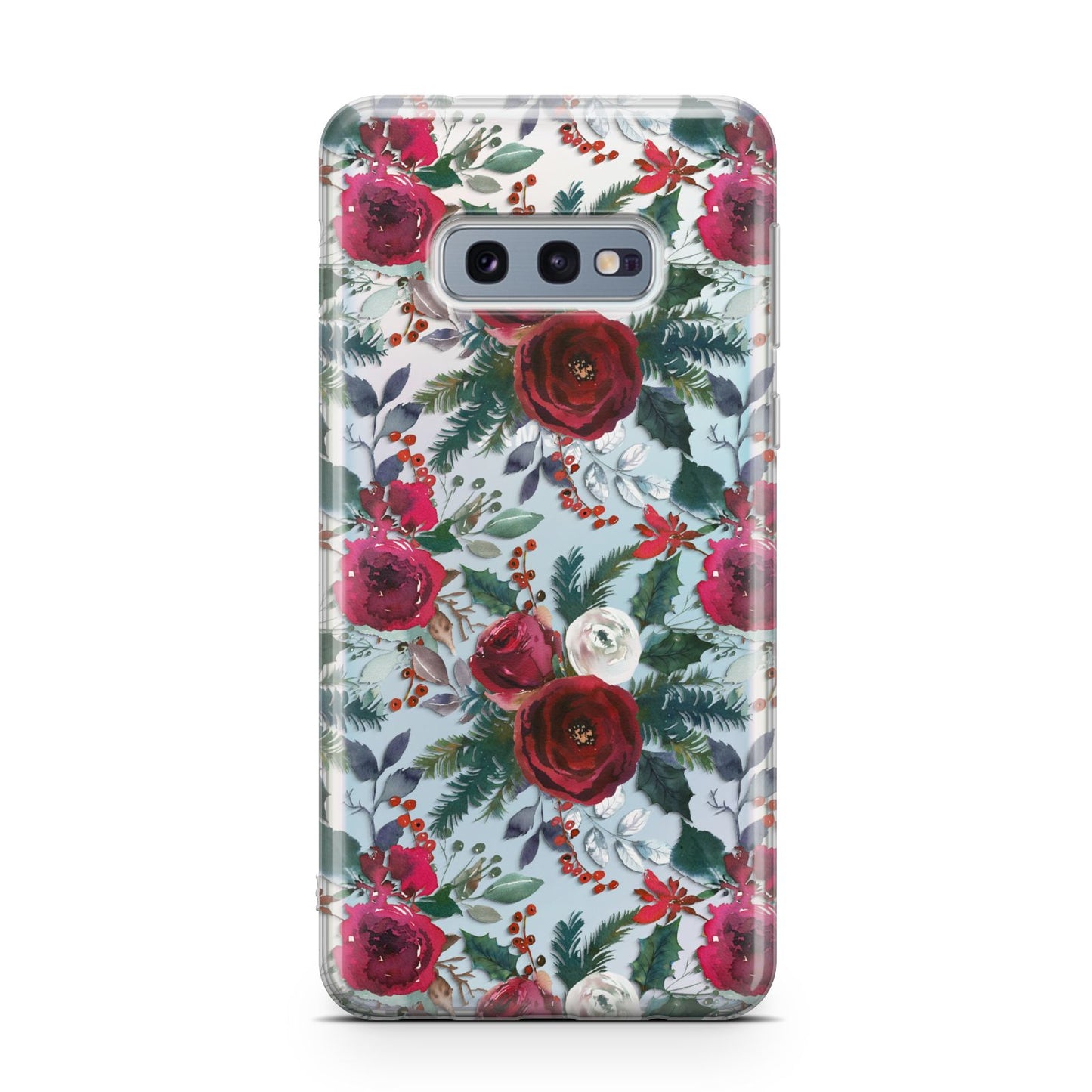 Christmas Floral Pattern Samsung Galaxy S10E Case