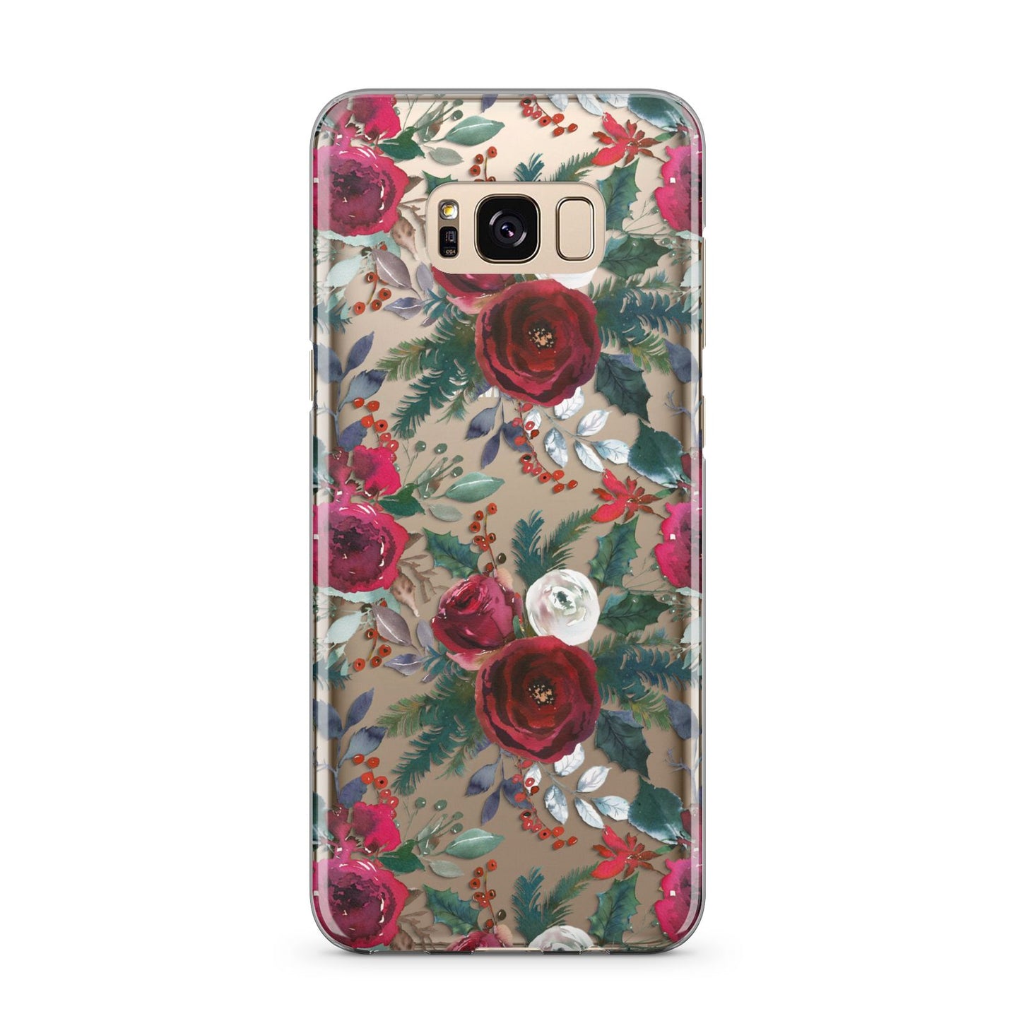 Christmas Floral Pattern Samsung Galaxy S8 Plus Case