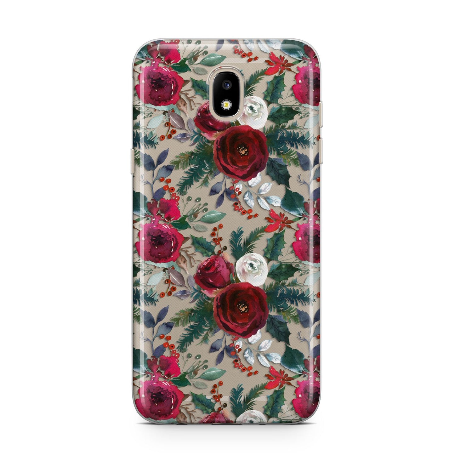 Christmas Floral Pattern Samsung J5 2017 Case