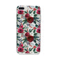 Christmas Floral Pattern iPhone 8 Plus Bumper Case on Silver iPhone