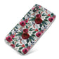 Christmas Floral Pattern iPhone X Bumper Case on Silver iPhone
