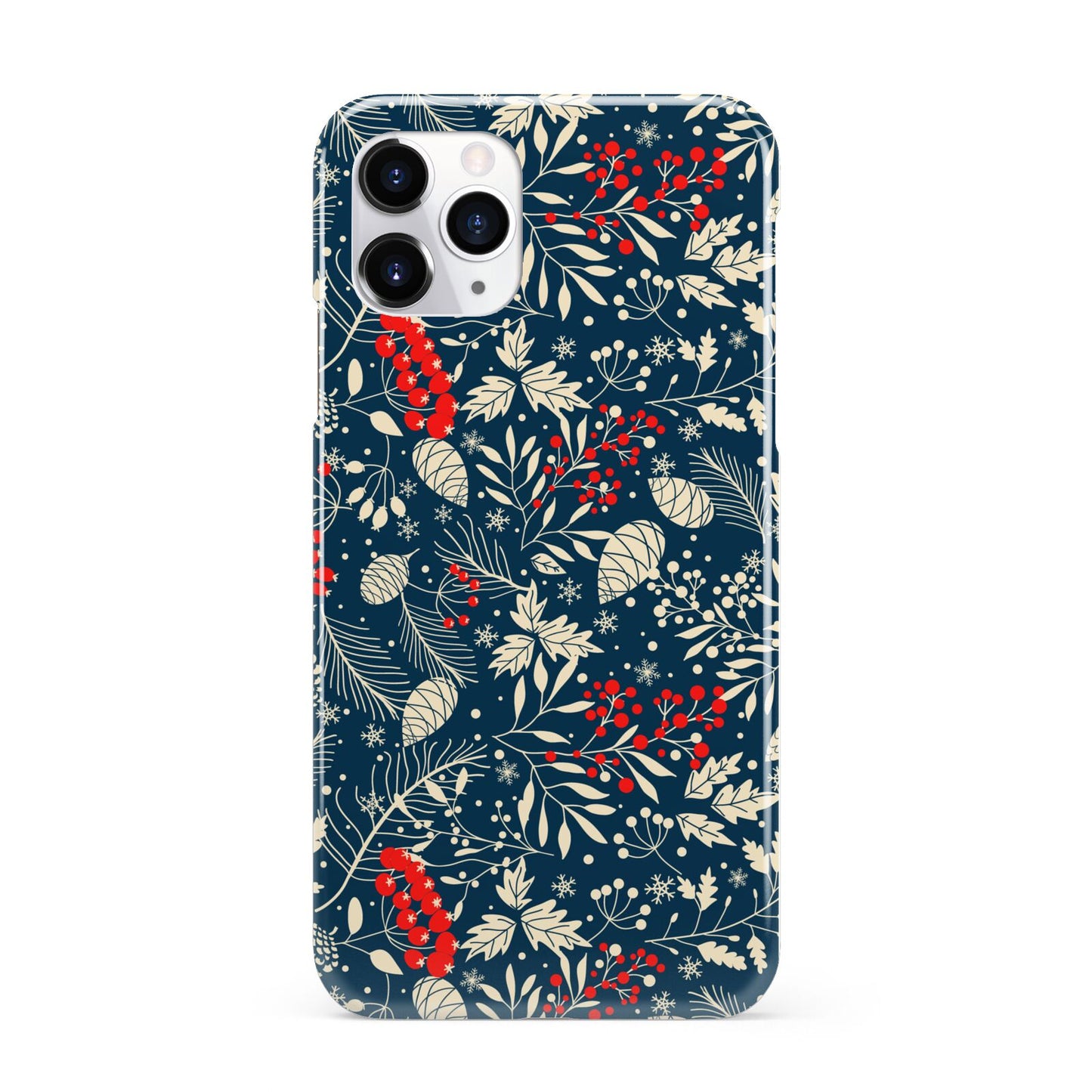 Christmas Floral iPhone 11 Pro 3D Snap Case