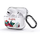 Christmas Flowers Personalised AirPods Glitter Case 3rd Gen Side Image