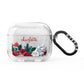 Christmas Flowers Personalised AirPods Glitter Case 3rd Gen