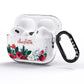 Christmas Flowers Personalised AirPods Pro Glitter Case Side Image