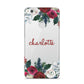 Christmas Flowers Personalised Huawei P8 Lite Case