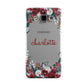 Christmas Flowers Personalised Samsung Galaxy A3 Case