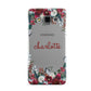 Christmas Flowers Personalised Samsung Galaxy A3 Case