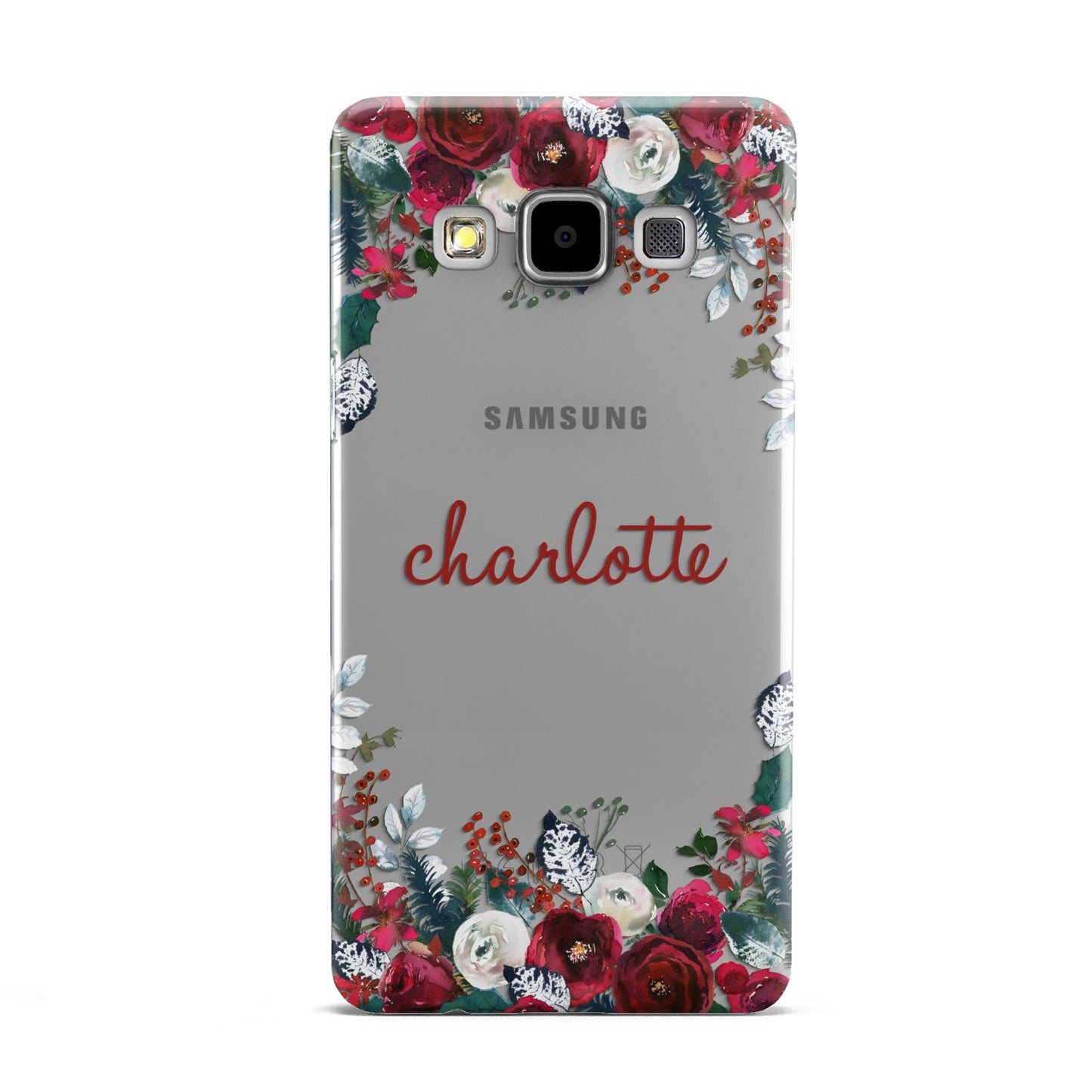 Christmas Flowers Personalised Samsung Galaxy A5 Case
