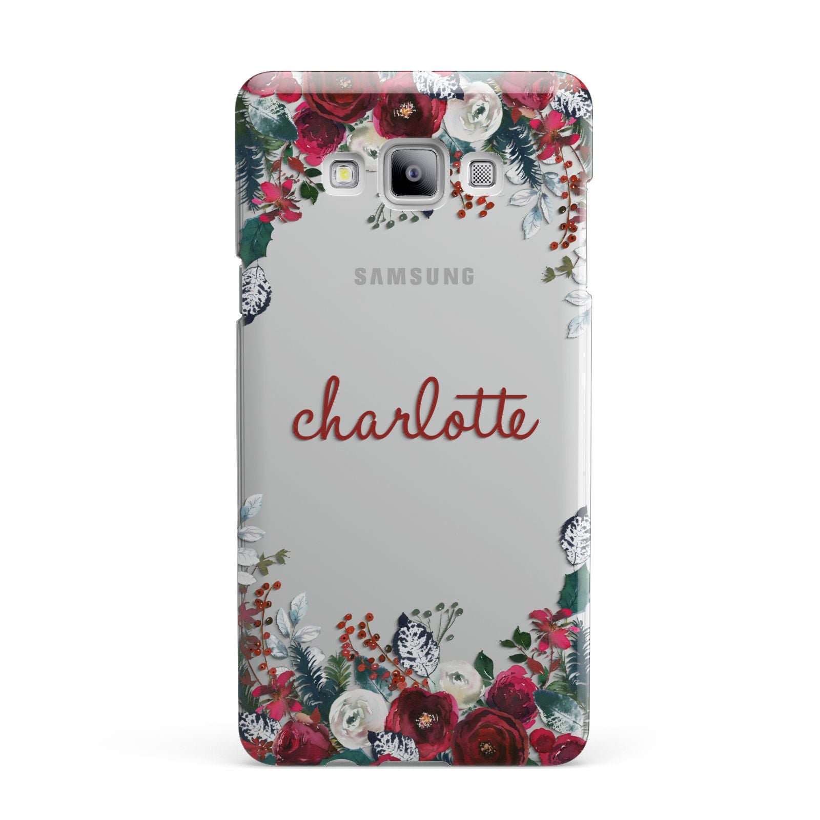 Christmas Flowers Personalised Samsung Galaxy A7 2015 Case
