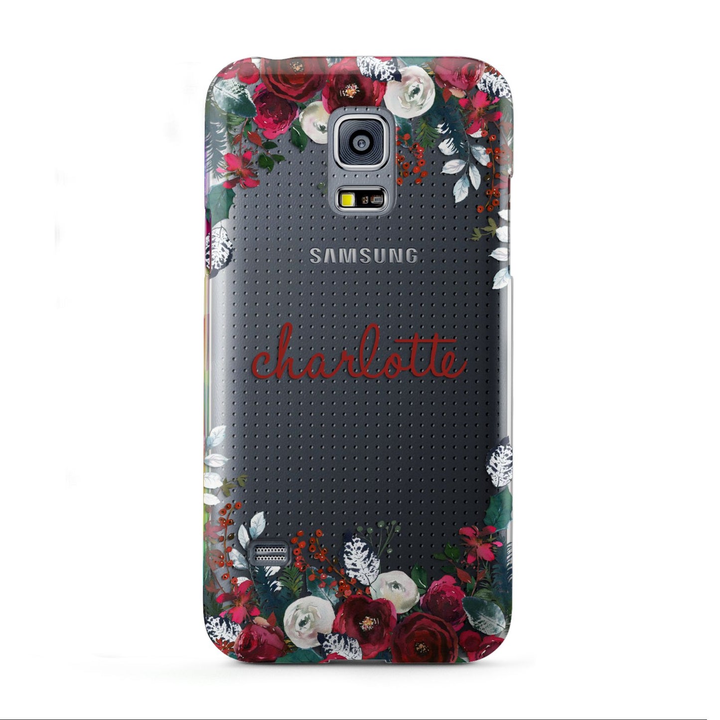 Christmas Flowers Personalised Samsung Galaxy S5 Mini Case