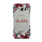 Christmas Flowers Personalised Samsung Galaxy S6 Case