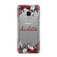 Christmas Flowers Personalised Samsung Galaxy S9 Case