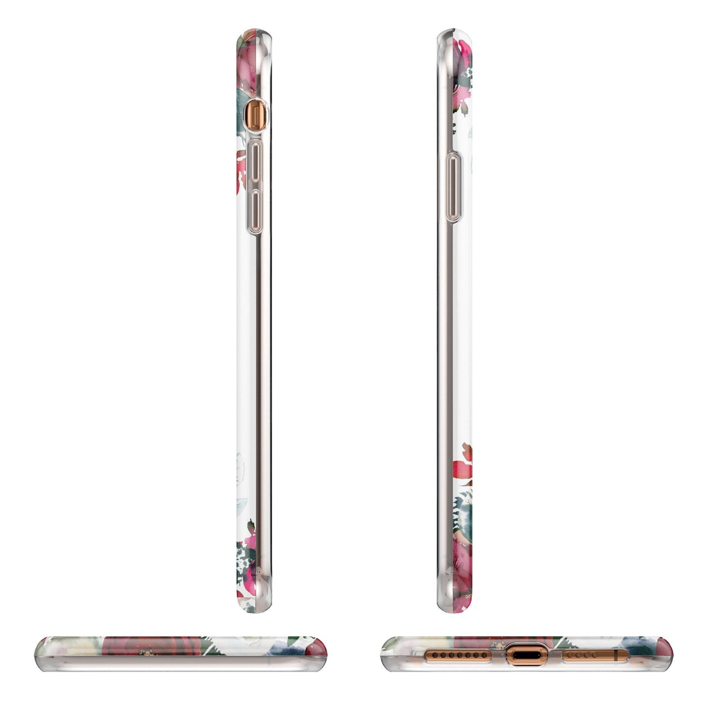 Christmas Flowers Personalised iPhone 11 Pro Max 3D Tough Case Angle Images