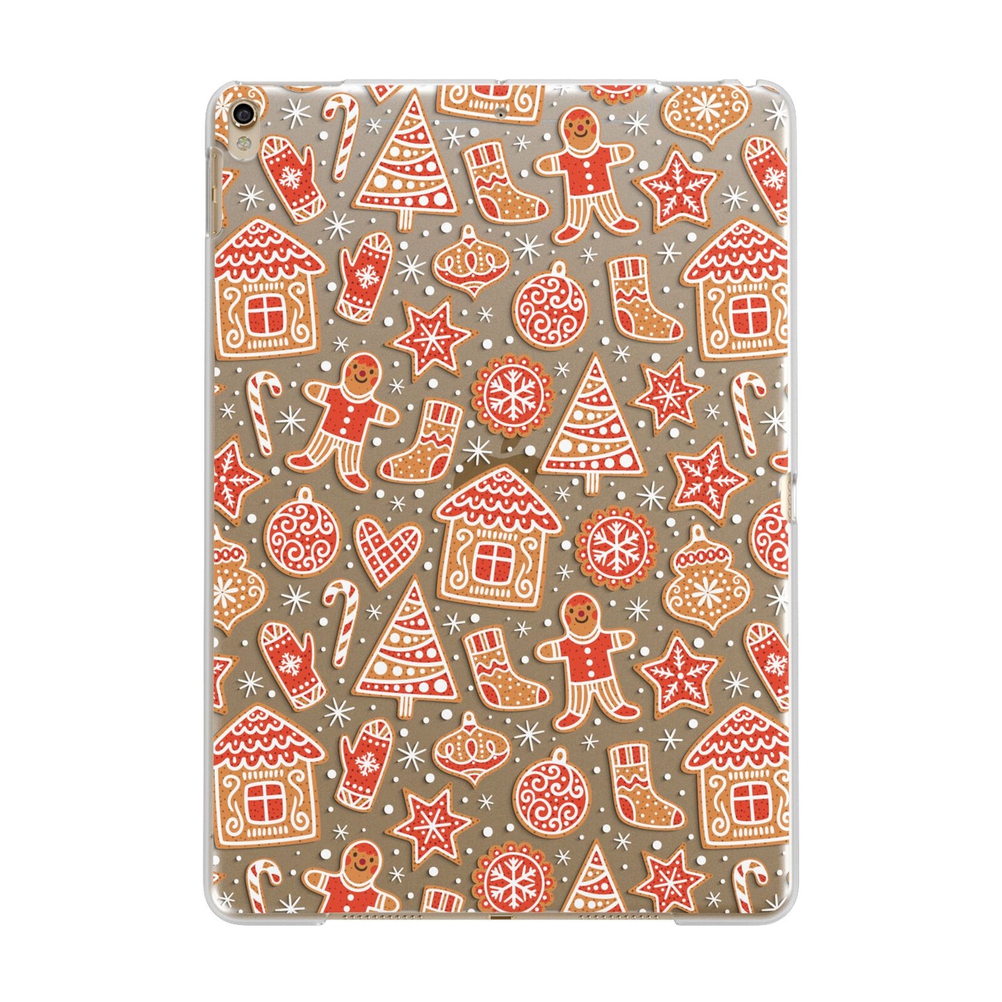Christmas Gingerbread Apple iPad Gold Case