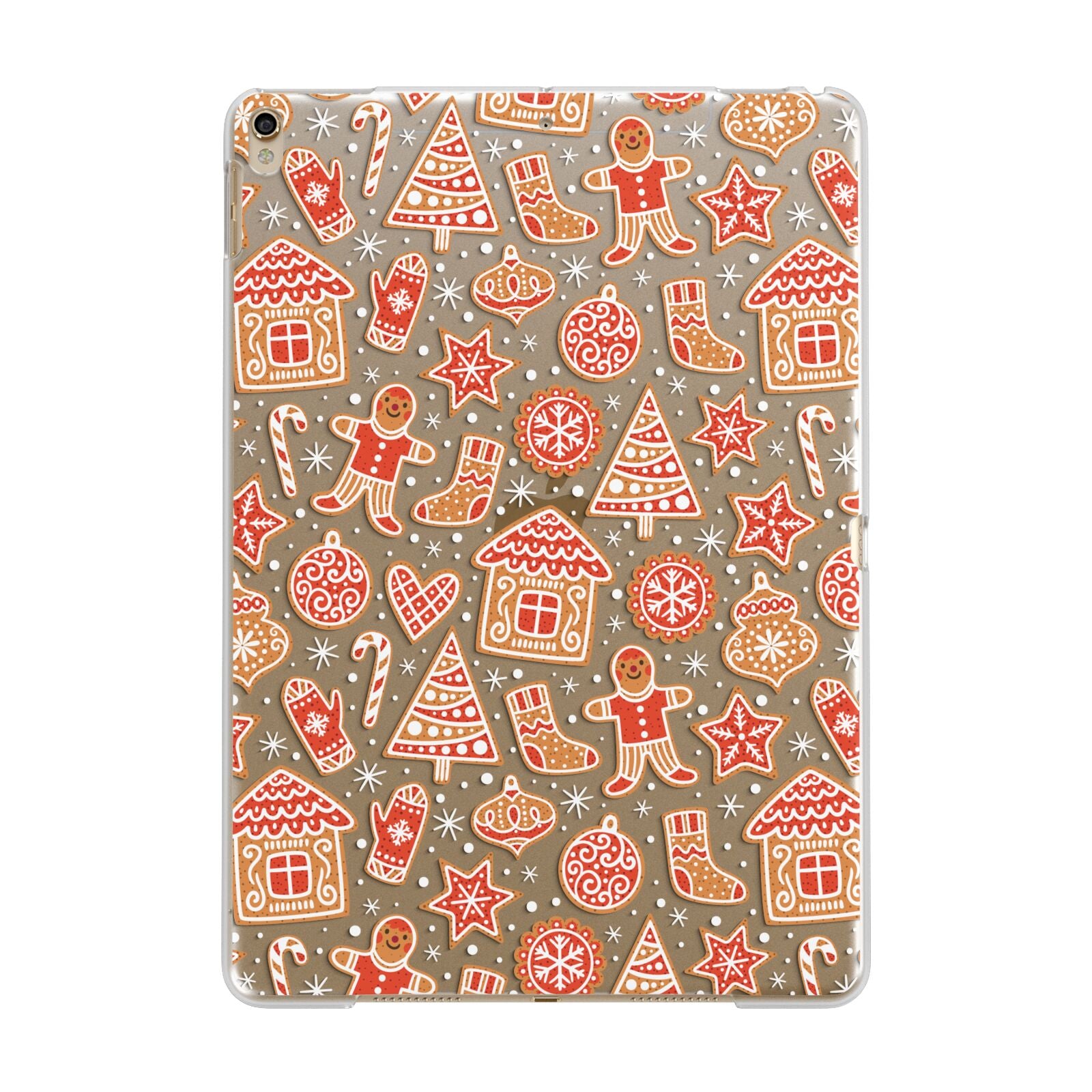 Christmas Gingerbread Apple iPad Gold Case